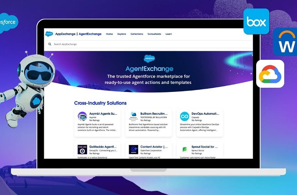 Salesforce запускает AgentExchange для поддержки разработчиков и бизнеса с помощью ИИ-агентов